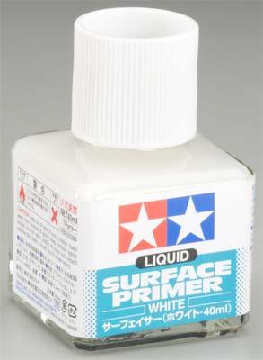 Tamiya 87096 40ml Liquid Surface Airbrush Primer White