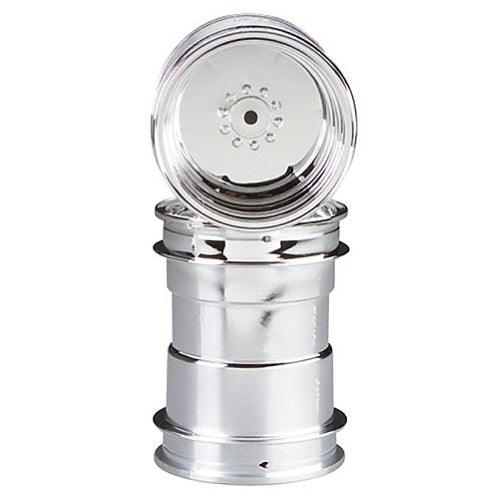 Tamiya 9335085 Clodbuster Chrome Wheel Set (2) Bullhead Monster Truck