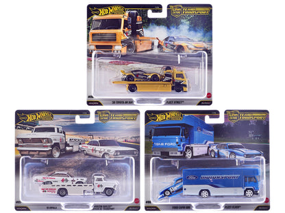 "Team Transport" 3 piece Set J 2025 "Car Culture" Series Diecast Model Cars by Hot Wheels  free shipping USA