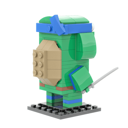 Blue Turtle Brick Building Set - Custom Building Set - Made Using LEGO® Parts