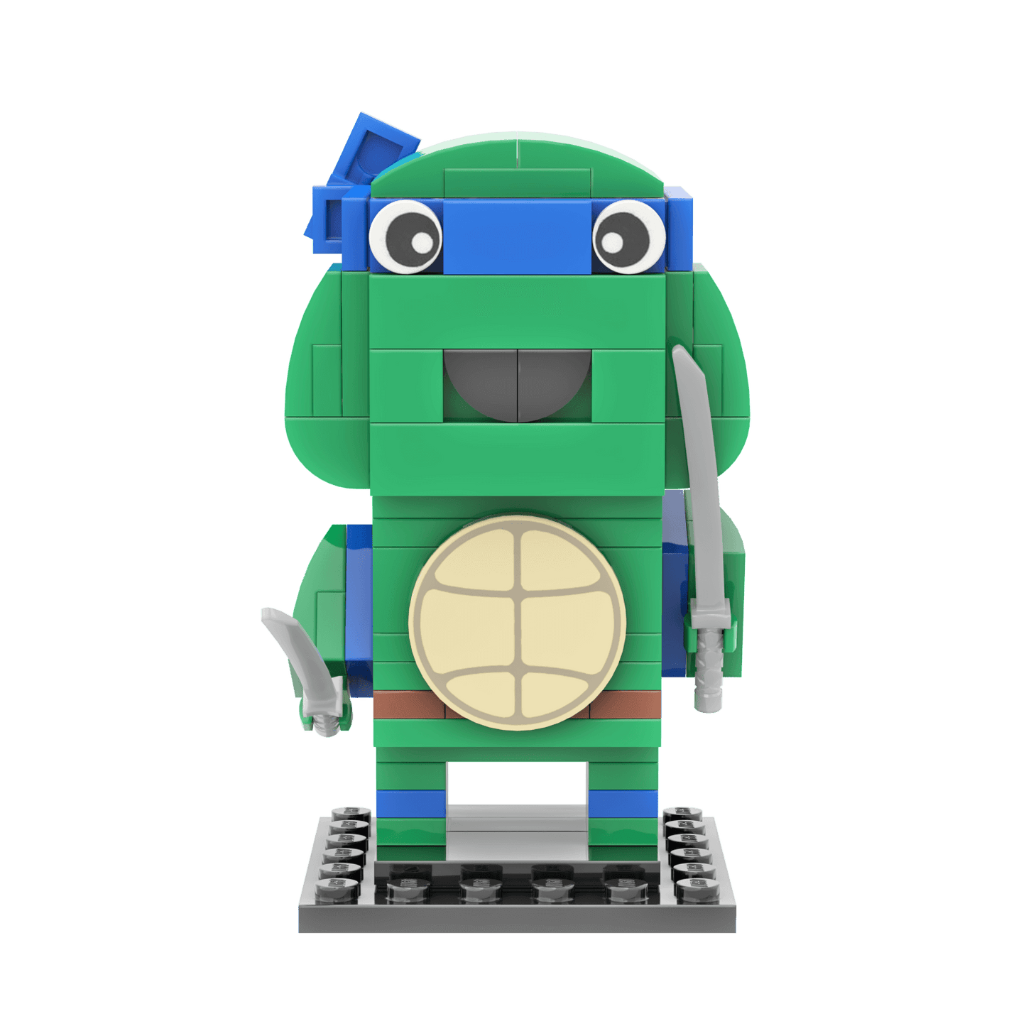 Blue Turtle Brick Building Set - Custom Building Set - Made Using LEGO® Parts
