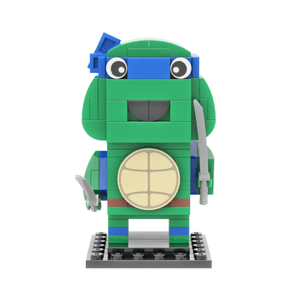 Blue Turtle Brick Building Set - Custom Building Set - Made Using LEGO® Parts