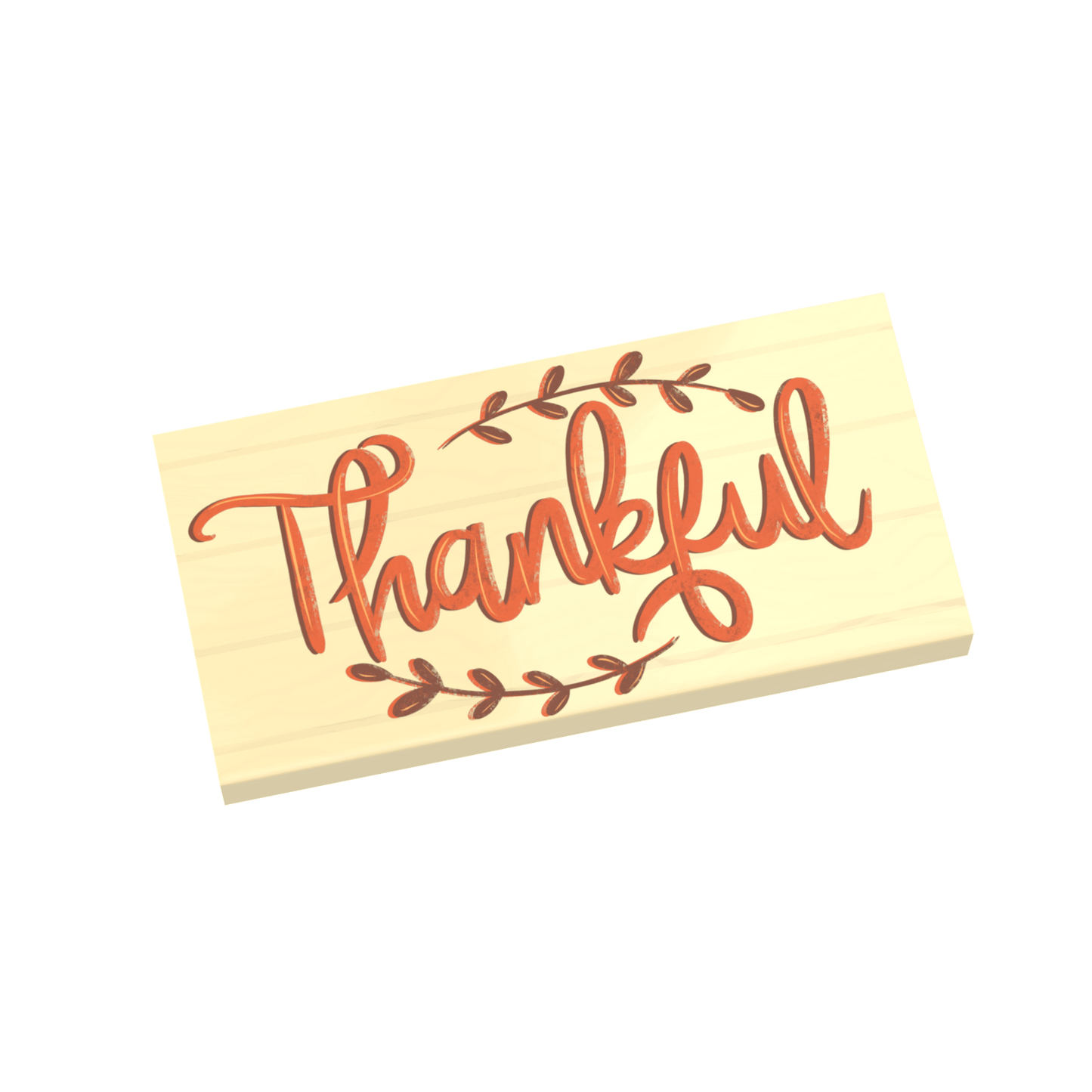 "Thankful" Sign - Fall Decor - Custom Printed 2x4 - Tile Made using LEGO® Parts