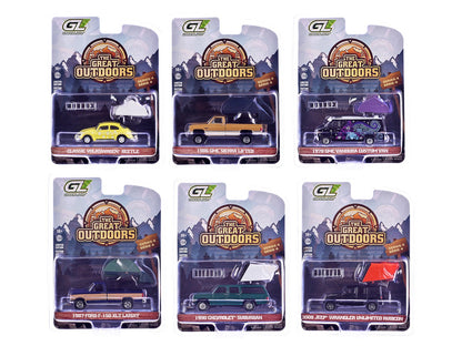 "The Great Outdoors" Series 4 Set of 6 pieces 1/64 Diecast Model Cars by Greenlight  free shipping USA