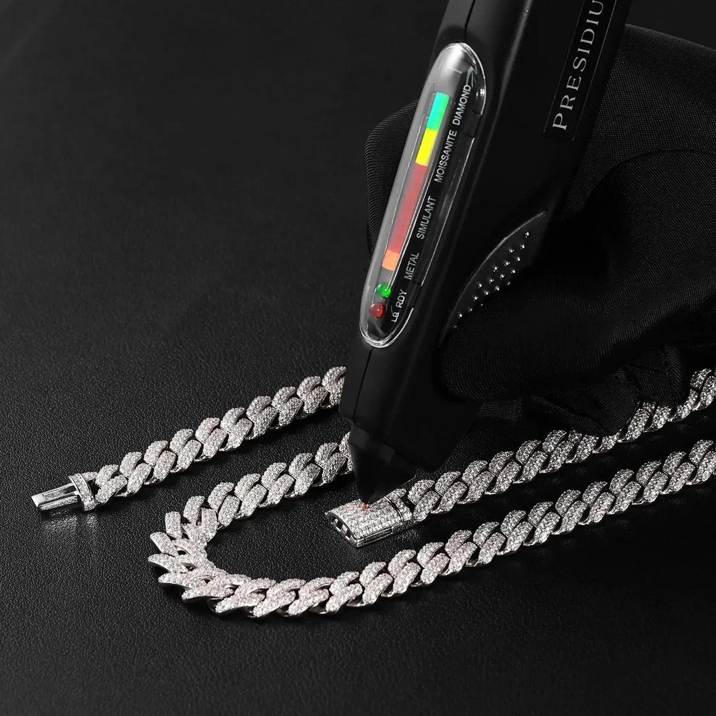 The Proud Moment II® - 20mm Iced Out 3 Row Diamond Prong Cuban Link Chain Choker in White Gold by Bling Proud | Urban Jewelry Online Store