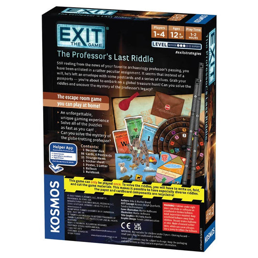EXIT: The Professor's Last Riddle