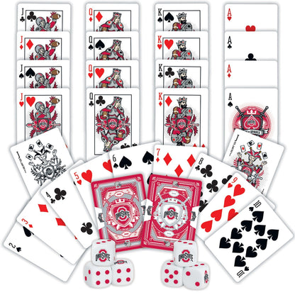 Ohio State Buckeyes - 2-Pack Playing Cards & Dice Set by MasterPieces Puzzle Company INC