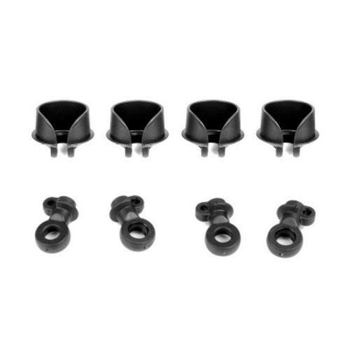 Tekno 6140C Locking Shock Rod End and Spring Perch Set EB48 EB48SL ET48 NT48