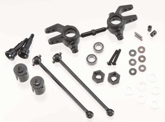 Tekno RC M6 Front & Rear Driveshafts & Steering Block Set Stampede/Slash 4x4