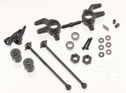 Tekno RC M6 Front & Rear Driveshafts & Steering Block Set Stampede/Slash 4x4