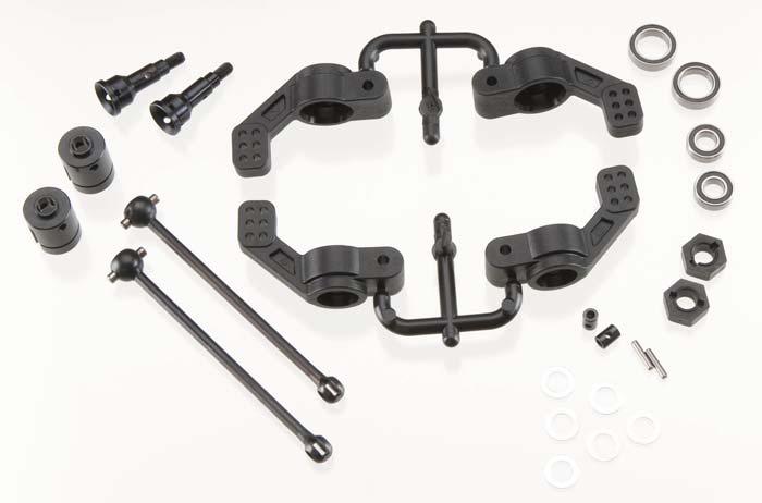 Tekno RC TKR6852X Rear M6 Driveshafts/Hub Carriers Slash/Stampede 4x4
