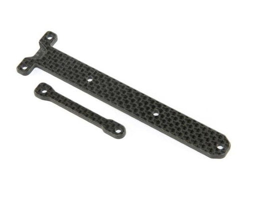 Team Losi Racing TLR231088 Carbon Chassis Brace Support Set 22X-4