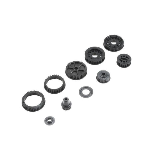 Team Losi TLR232046 22-4 2.0 Drive & Differential Pulley Set 22-4/2.0