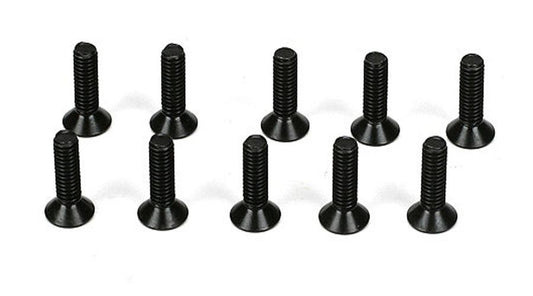 Losi 3x10mm Flat Head Screws TLR 22 / 22T / 22SCT / 22 2.0 / 22 4.0 22X-4