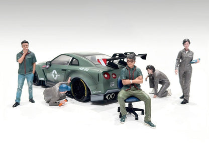 "Top Tuners" 5 piece Figure Set "Premium" Series for 1/24 Scale Models by American Diorama  free shipping USA