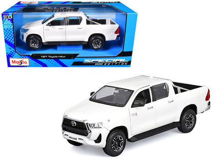 Toyota Hilux Pickup Truck White "Special Edition" Series 1/27 Diecast Model Car by Maisto  free shipping USA