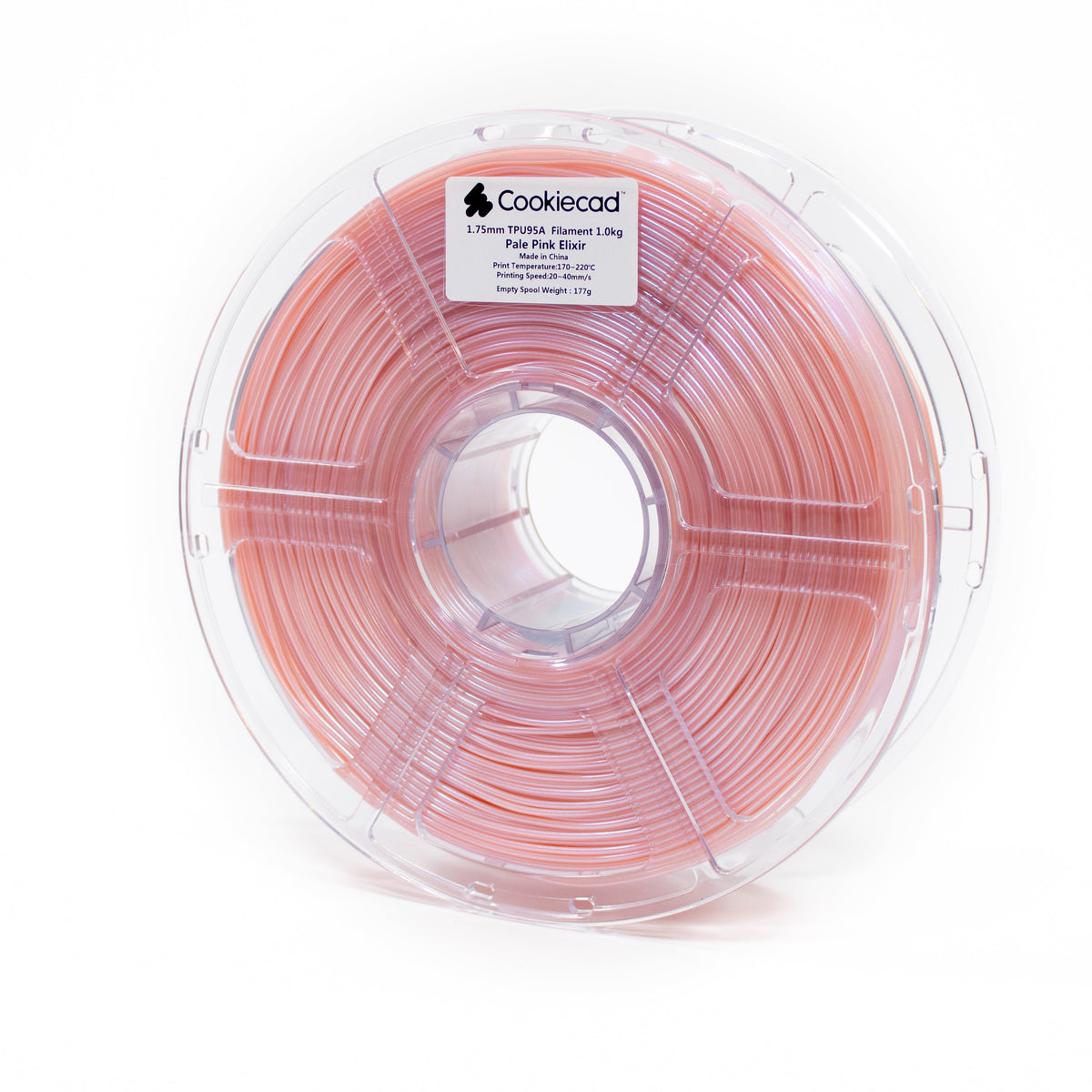 TPU Pale Pink Elixir TPU 95A Filament 1.75mm, 1kg