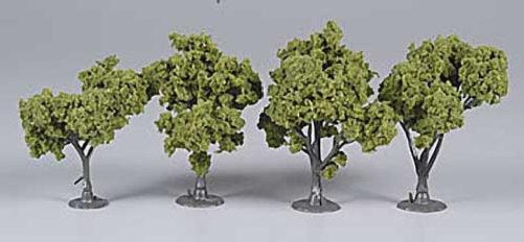 Woodland Scenics TR1503 N/HO Assembled Tree Light Green 3" Train Scenery