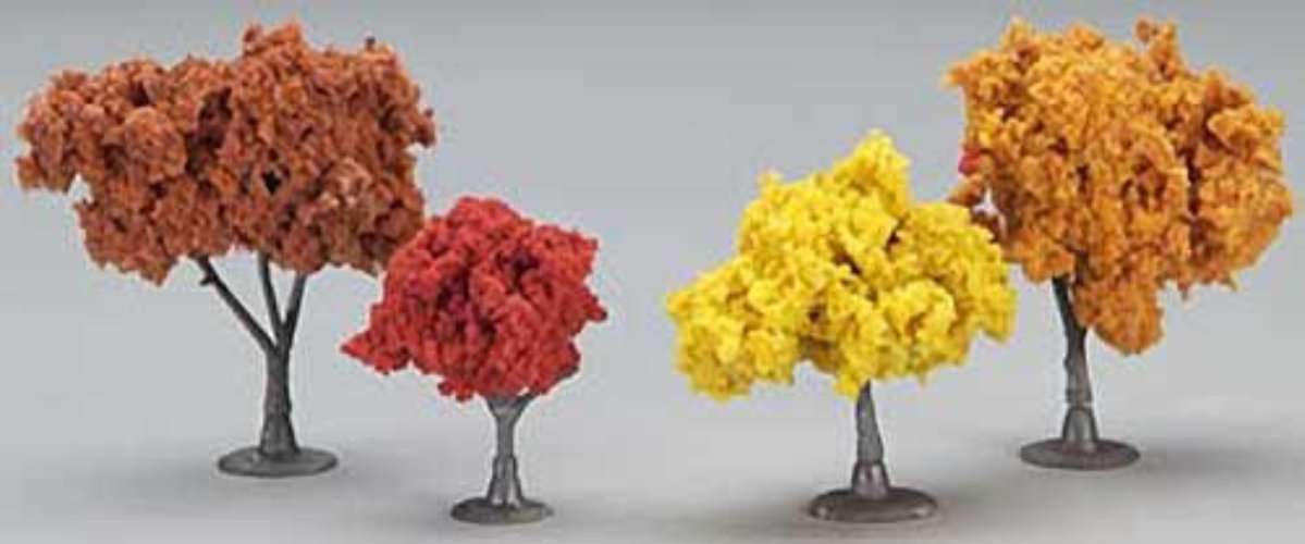 Woodland Scenics TR1575 N/HO Fall Deciduous Trees 3/4-2" (38) Train Scenery