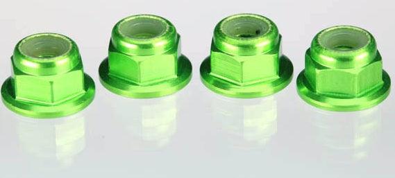 Traxxas 1747G 4mm Aluminum Flanged Serrated Nuts 1/16 E-Revo Slash Summit Rally