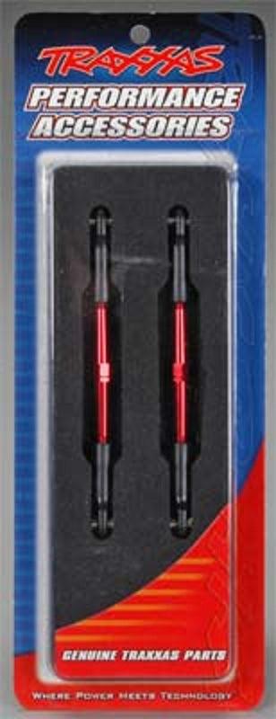 Traxxas 2336X 61mm Aluminum Toe Link Turnbuckle Set (2) Red Stampede