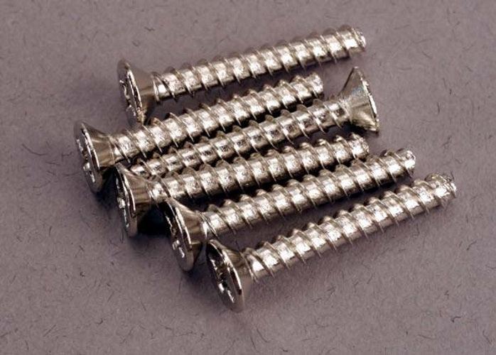 Traxxas 2650 Screws 3x20mm Countersunk Self-Tapping (6)