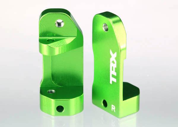 Traxxas 3632G Green Aluminum Castor Blocks Stampede Slash Rustler