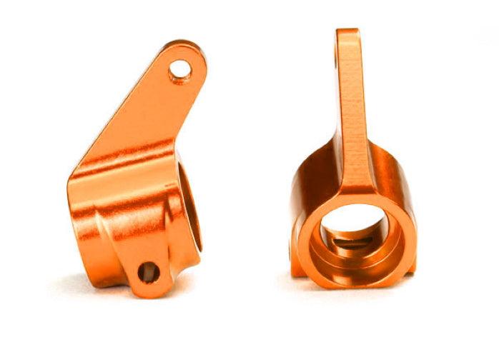 Traxxas Steering Blocks (2) 6061-T6 Aluminum (Orange-Anodized) Rustler Stampede