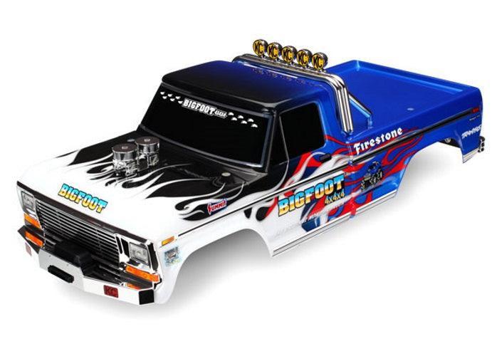 Traxxas 3653 Body Bigfoot Flame Licensed Replica (Painted, Decals Applied)