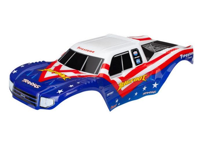 Traxxas 3676 Body Bigfoot Red/White/Blue (Painted, Decals Applied)