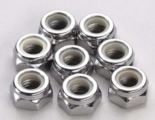 Traxxas 4147 Wheel Nylon Locknuts (8) 5mm T-Maxx Jato E-Max E-Revo Nitro Sport