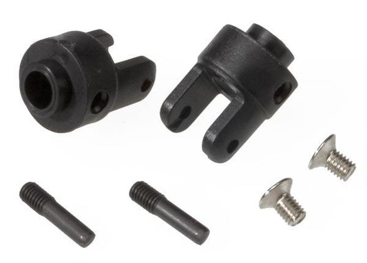 Traxxas 4628R Differential Output Yokes Black (2) Bandit Rustler Stampede Slash
