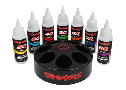 Traxxas 5038X Spinning Carousel Rack w/ Shock Oil Set