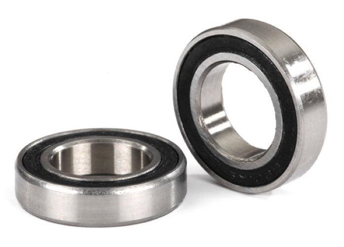 Traxxas 5101A Ball Bearings Black Rubber Sealed (12x21x5mm) (2) Maxx