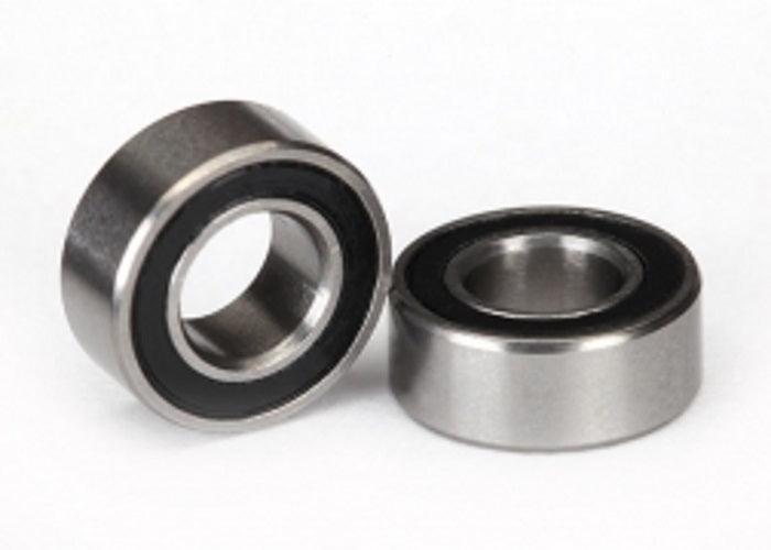 Traxxas 5115A Ball Bearings Black Rubber Sealed (5x10x4mm) (2) TRX-4