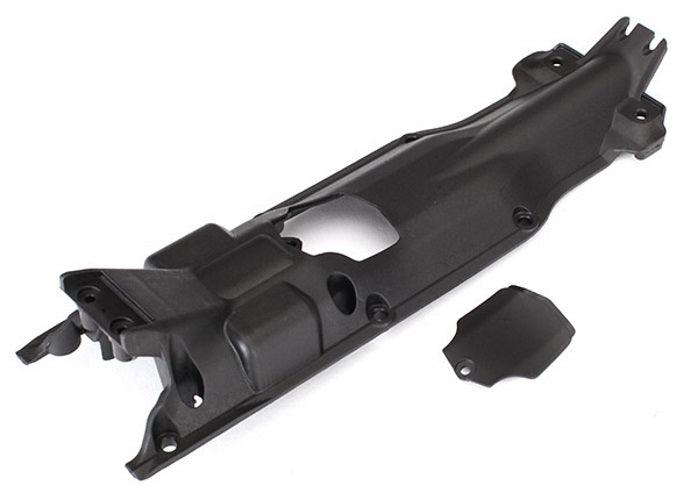 Traxxas 5637X Skidplate Transmission Nylon (Black) /Cover E-Revo