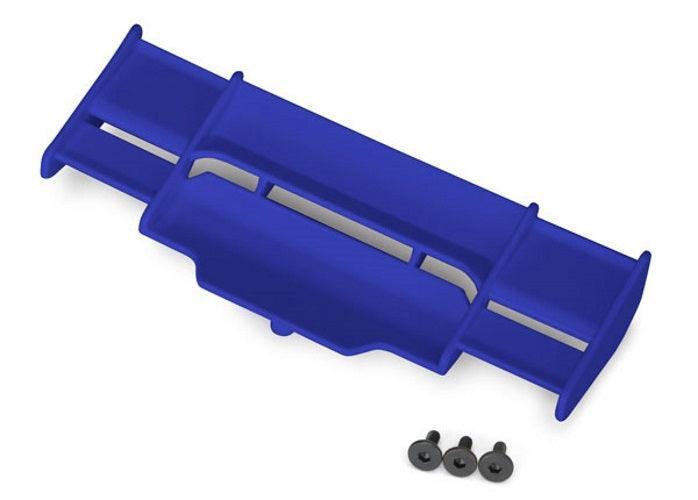 Traxxas 6721X Wing (Blue) /3x8 FCS (3) Rustler 4X4