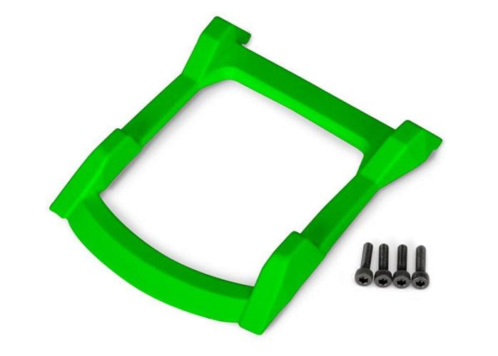 Traxxas 6728G Skid Plate Roof (Body) (Green)/ 3x12 CS (4) Rustler 4x4