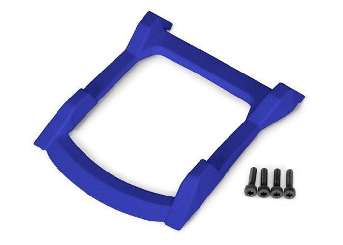 Traxxas 6728X Skid Plate Roof (Body) (Blue)/ 3x12 CS (4) Rustler 4x4
