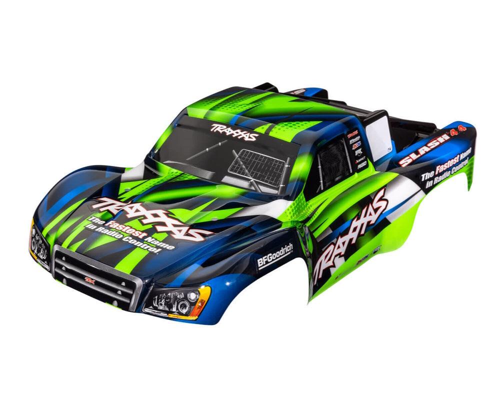 Traxxas 6928G Body Green/Blue: Slash 4X4 & Slash 2WD & VXL