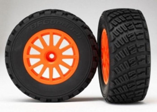 Traxxas 7473A Tires & Wheels Assembled Glued/Foam Inserts (BFGoodrich Rally) (2)