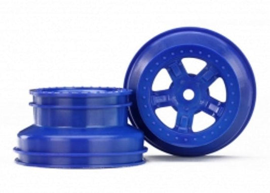 Traxxas 7673 Wheel SCT Blue Beadlock Style Dual (1.8" Inner, 1.4" Outer)