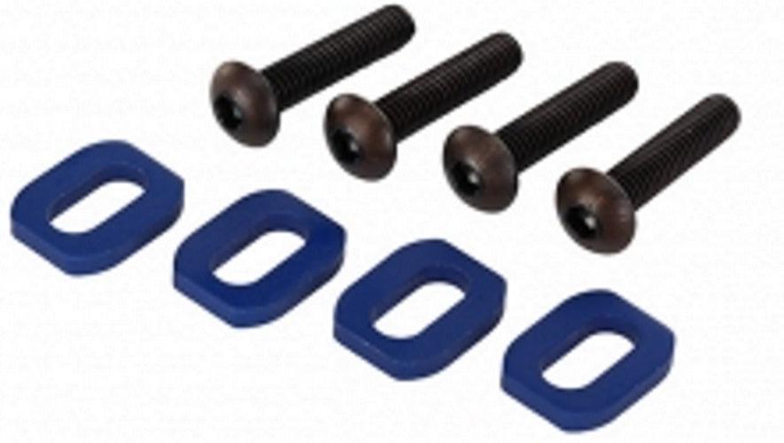 Traxxas 7759 Washers Motor Mount Aluminum (Blue-Anodized) (4)/ 4x18mm (4) X-Maxx