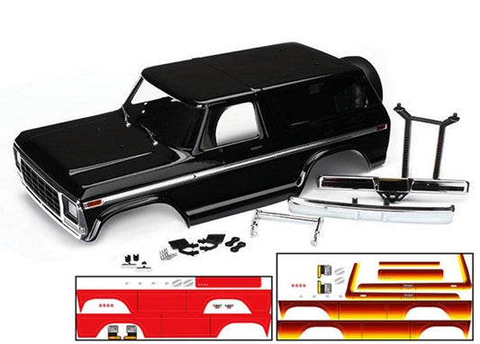 Traxxas 8010X Body Ford Bronco Complete (Black) TRX-4