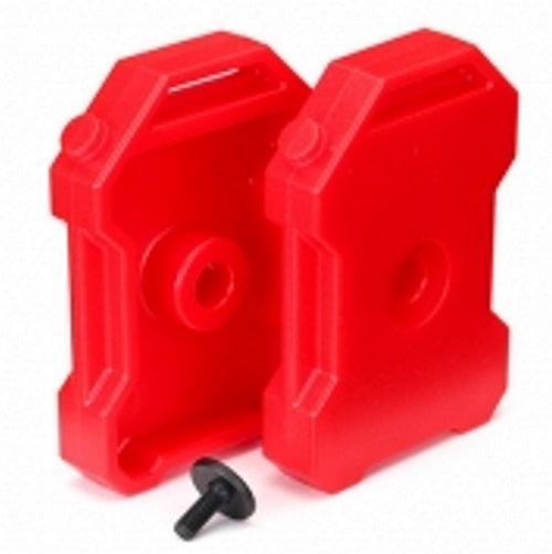 Traxxas 8022 Fuel Canisters (Red) (2) w/3x8 FCS (1) TRX-4