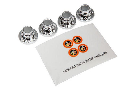 Traxxas 8164 Center caps wheel (chrome) (4) TRX-4 1979 Chevrolet Blazer