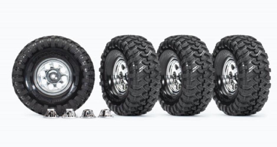 Traxxas 8183X Tires and Wheels Assembled Glued (Requires #8255A) TRX-4