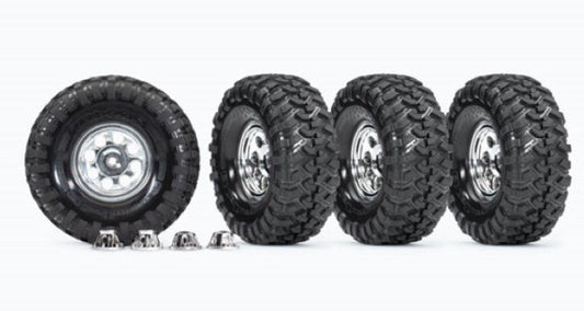 Traxxas 8183X Tires and Wheels Assembled Glued (Requires #8255A) TRX-4