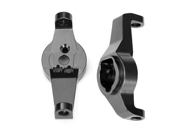 Traxxas 8232A Caster Blocks 6061-T6 Aluminum (Charcoal Gray-Anodized) TRX-4