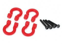 Traxxas 8234R Bumper D-rings Red (Front or Rear) / 2.0x12 CS (4)